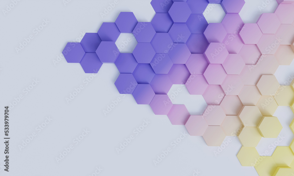 3D render abstract background modern geometric hexagon wallpaper Stock  Illustration | Adobe Stock