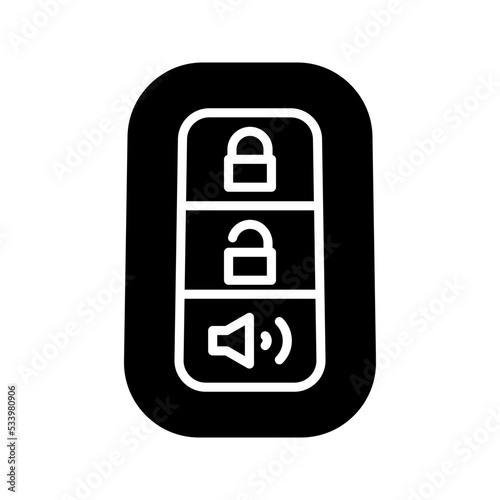 Car key icon. vector illustration