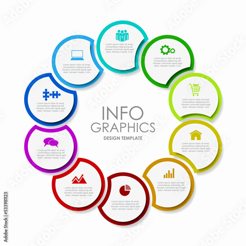 Infographic design template with place for your data. Vector illustration.