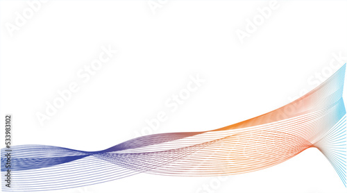 Banner mit kreativen, bunten Linien auf weisem Hintergrund.
