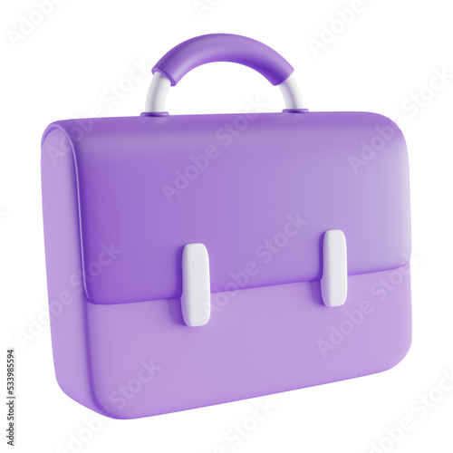 briefcase 3d icon