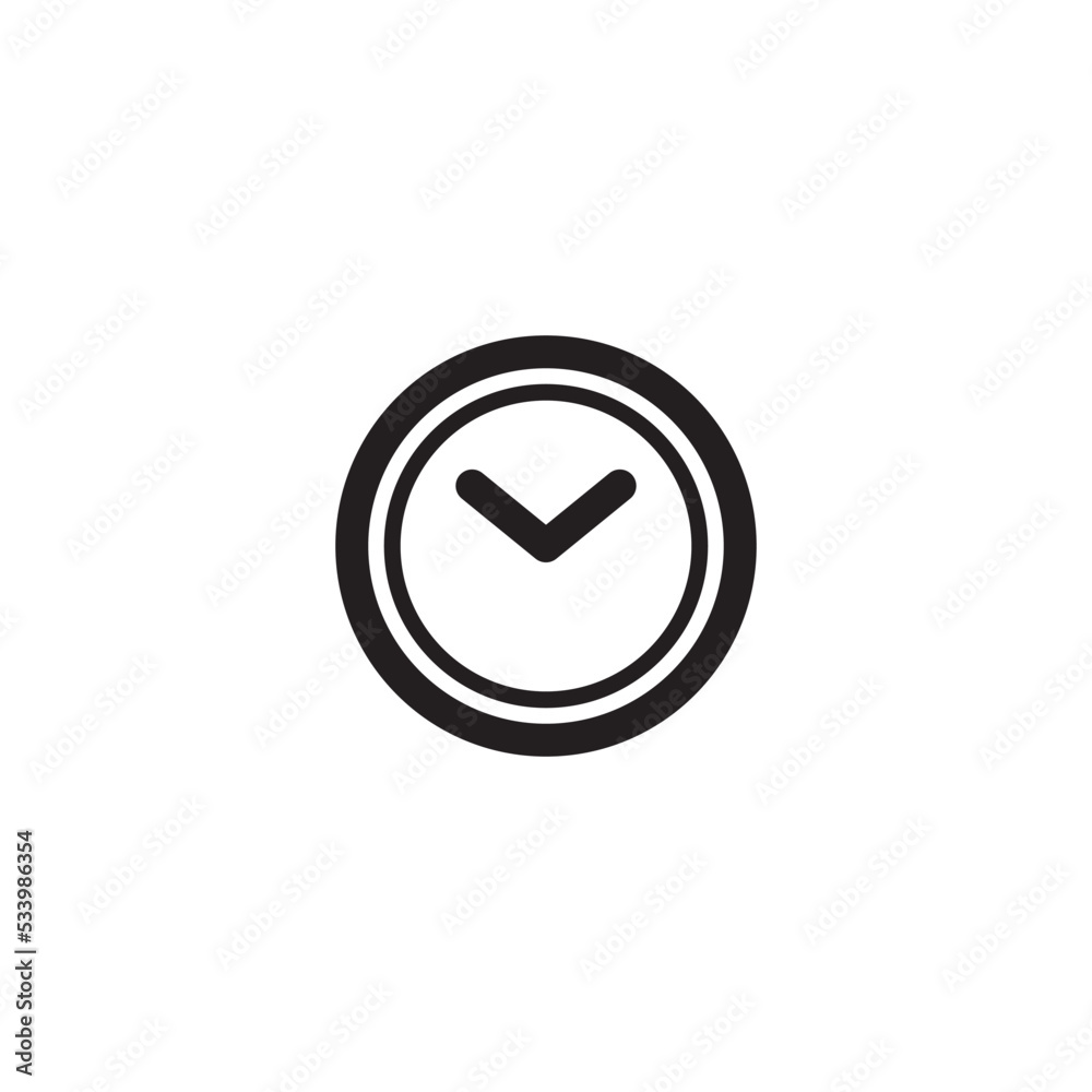 Clock Education Icon Vector Illustration Clock Education Icon Vector Illustration