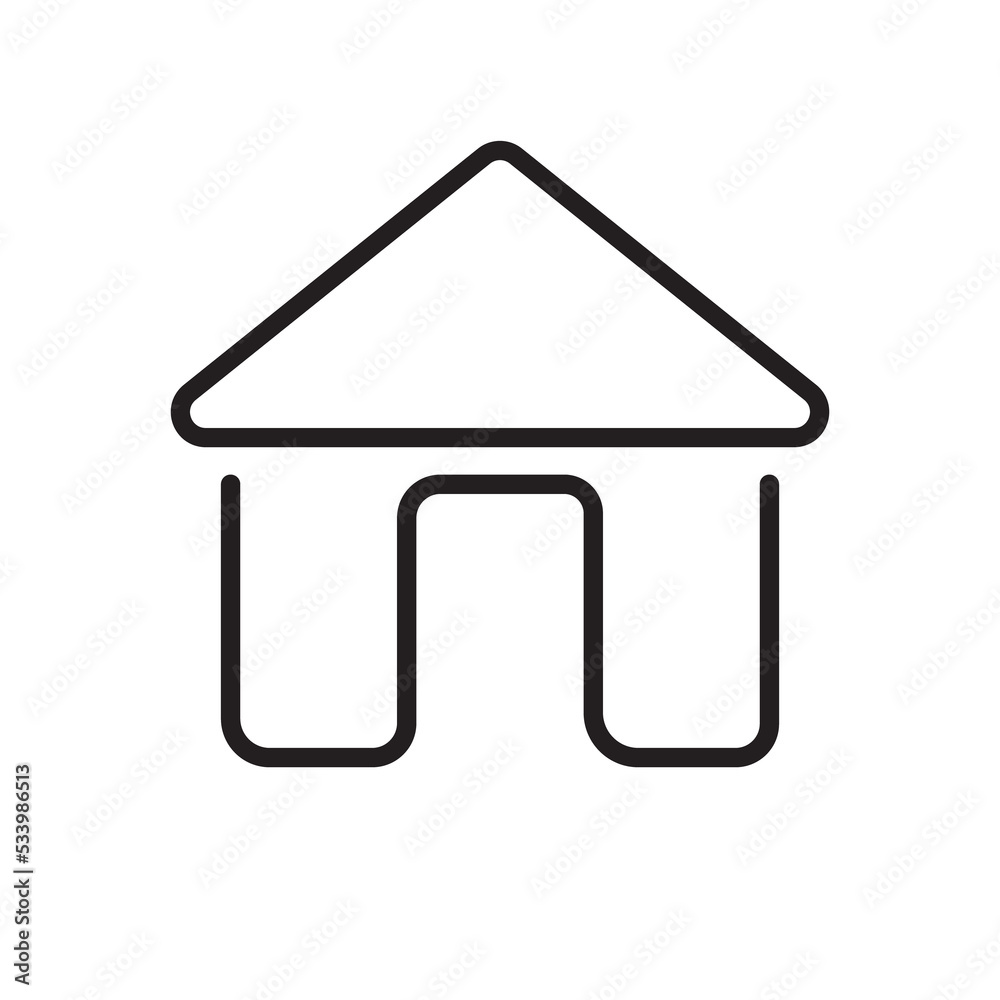 Home icon on transparent background Home icon on transparent background