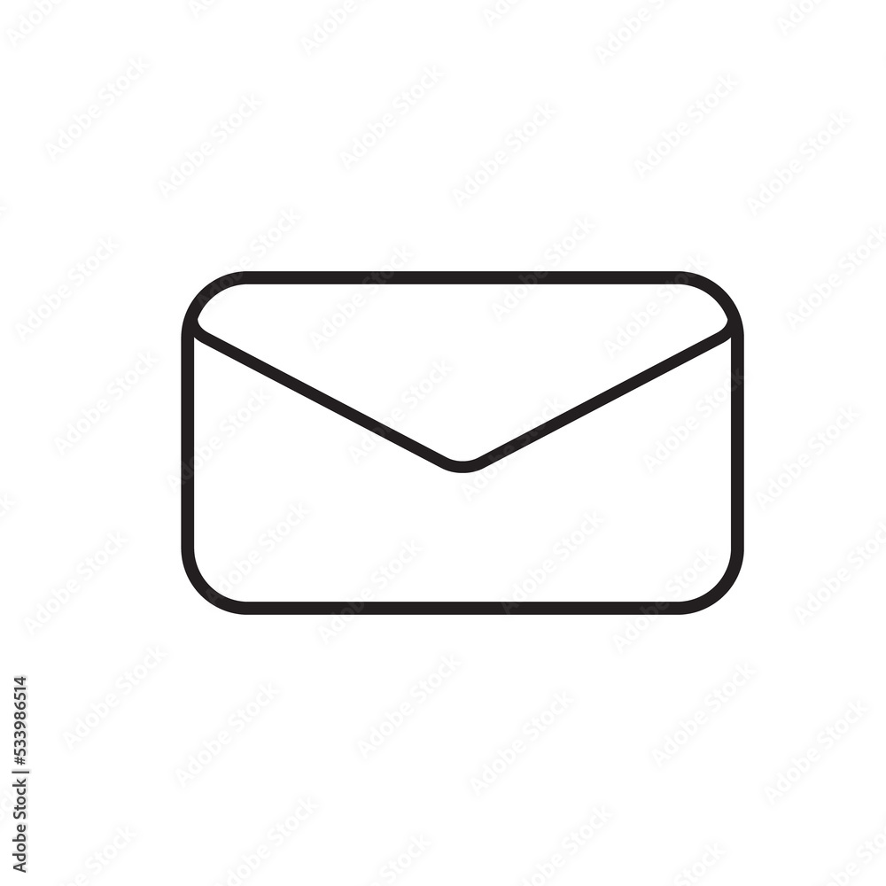 Envelope Symbol on Transparent Background Envelope Symbol on Transparent Background