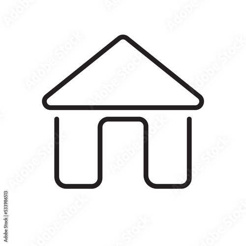 Home icon on transparent background 