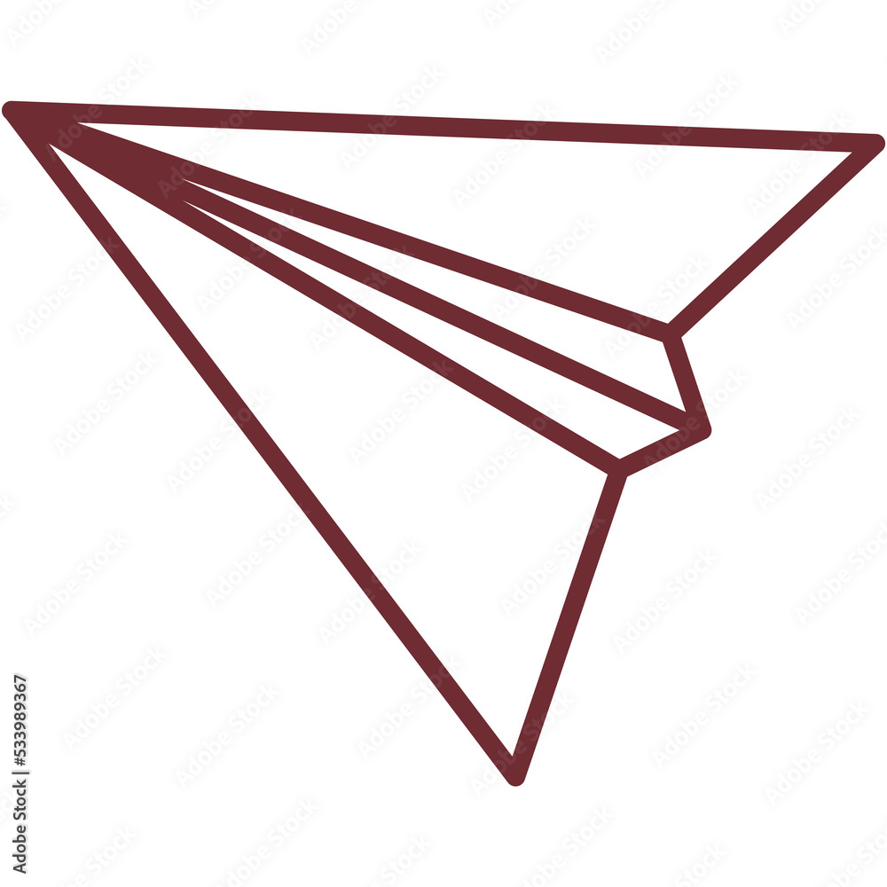 Paper plane icon origami airplane fly vector Paper plane icon origami airplane fly vector