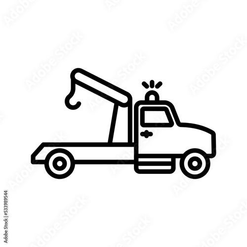 Tow truck icon. vector illustration