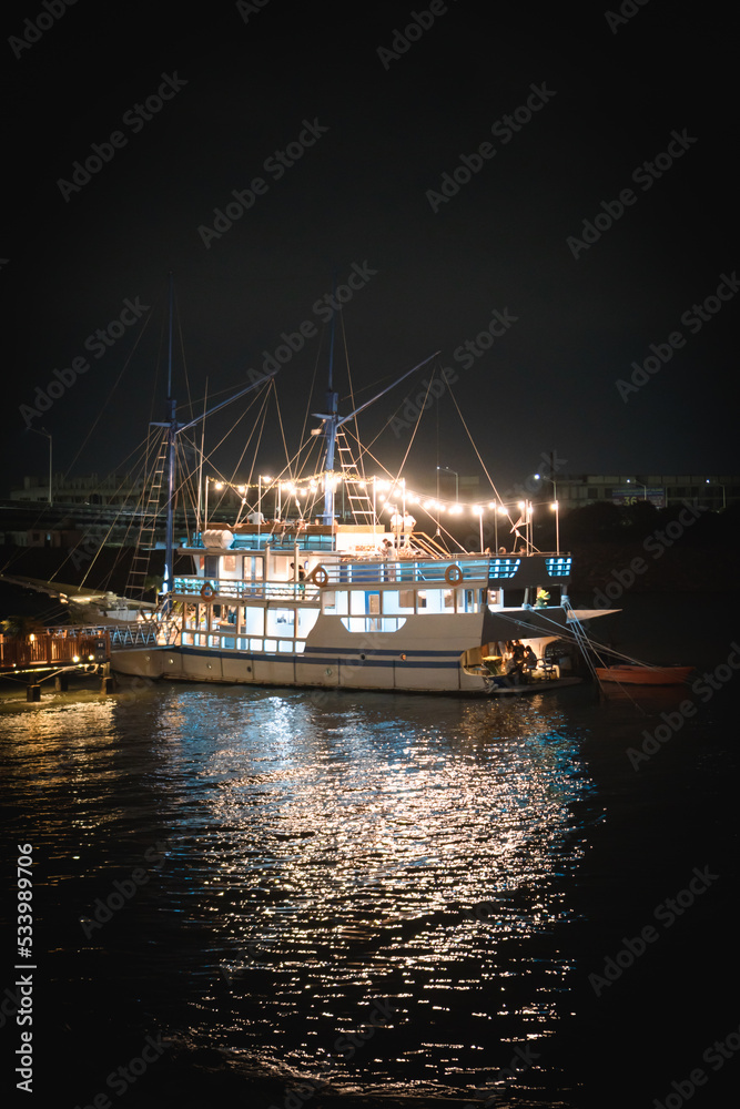 Boat Light at Night