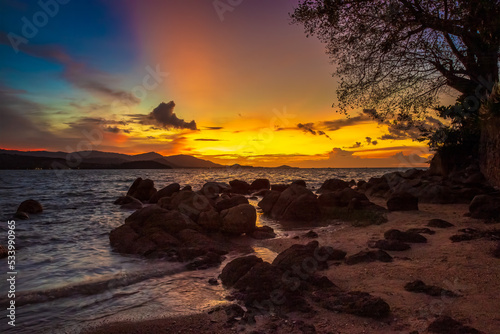 Sunset on the beach