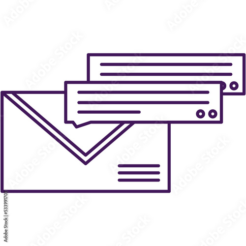 Message icon vector mail send letter envelope