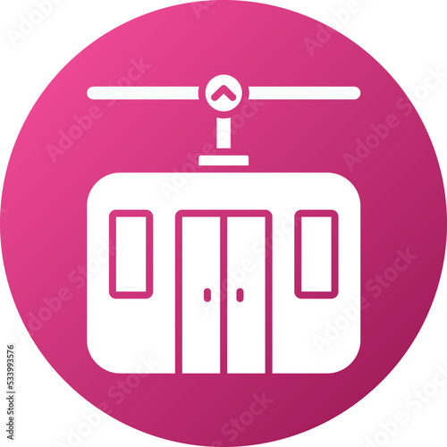 Cable Car Icon Style