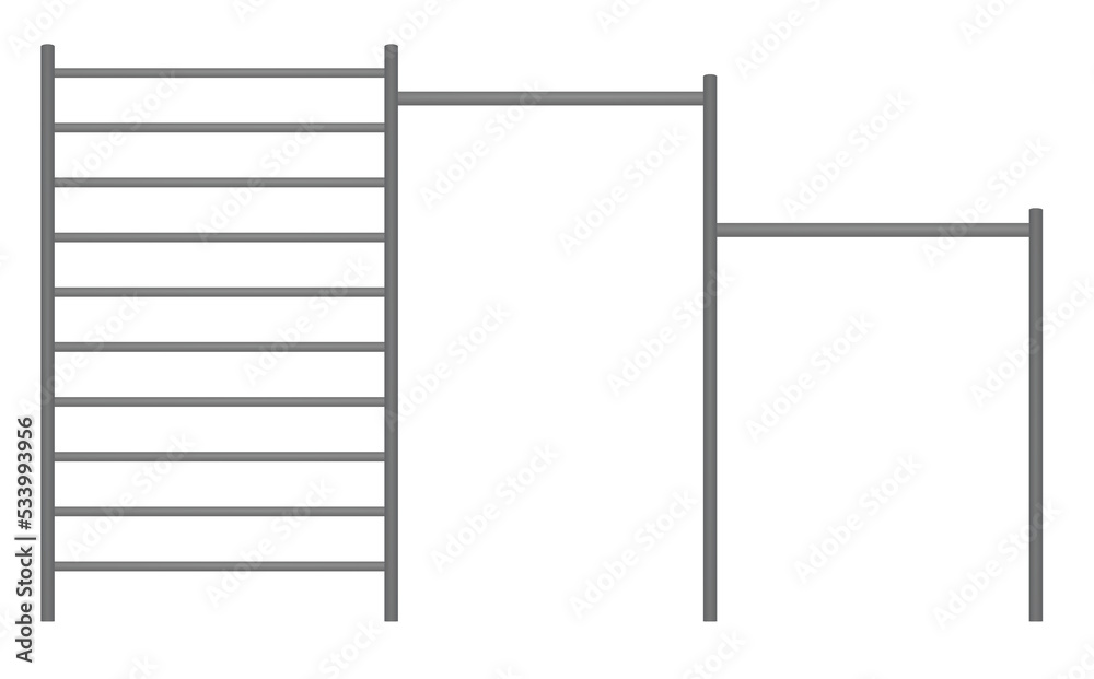 Outdoor fitness equipment. vector illustration Outdoor fitness equipment. vector illustration