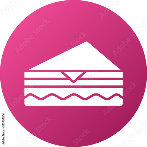 Deli Style Sandwich Icon Style