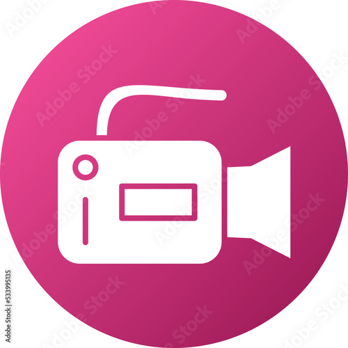 Video Camera Icon Style