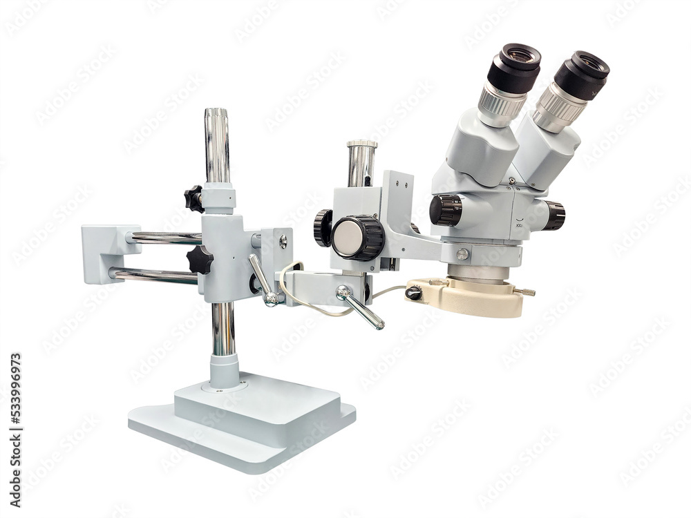 microscope isolated on white