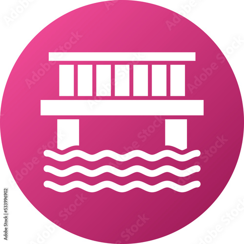 Water Bridge Icon Style