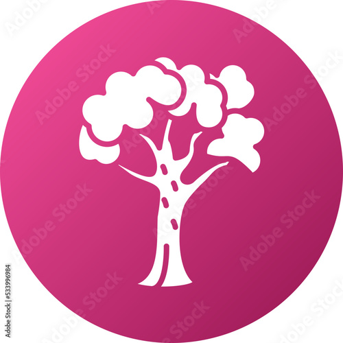 Deciduous Tree Icon Style
