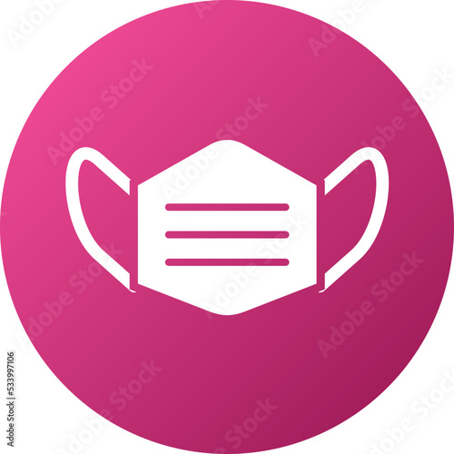 Face Mask Icon Style
