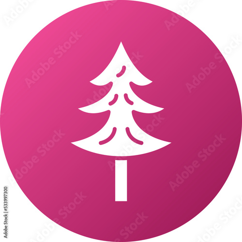 Pine Tree Icon Style
