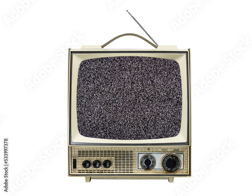 Vintage portable television...