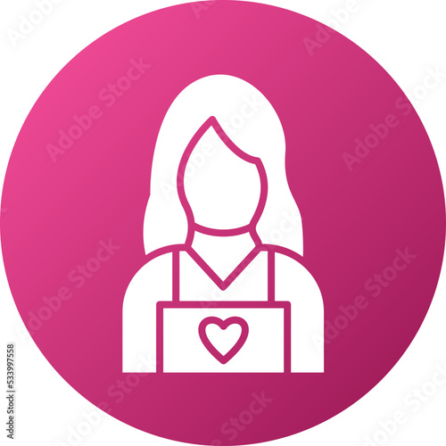 Child Caretaker Icon Style
