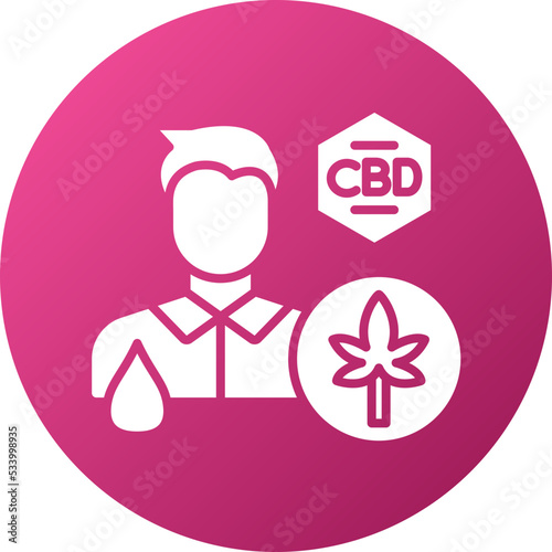 Cbd Oil Users Icon Style