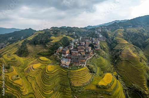 dragon terraced fields in Guilin Guangxi China