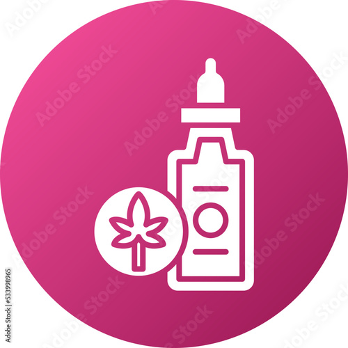 Cbd Oil Icon Style