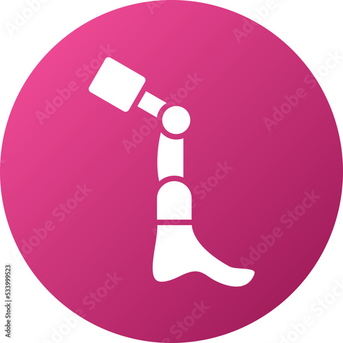 Bionic Leg Icon Style