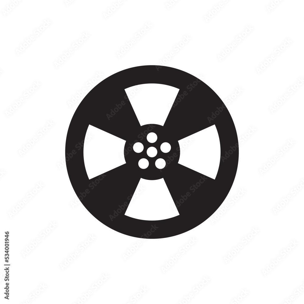 Alloy Wheels Icon Vector Illustration Alloy Wheels Icon Vector Illustration