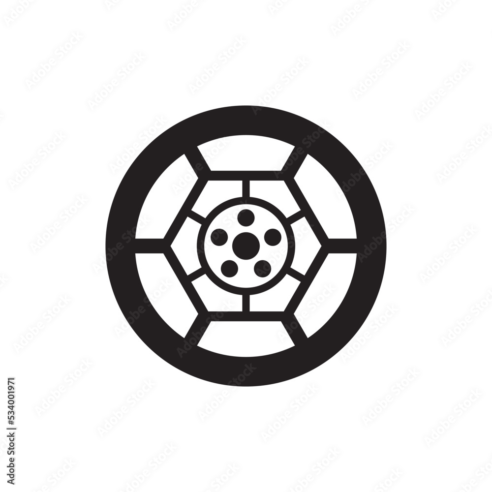 Alloy Wheels Icon Vector Illustration Alloy Wheels Icon Vector Illustration