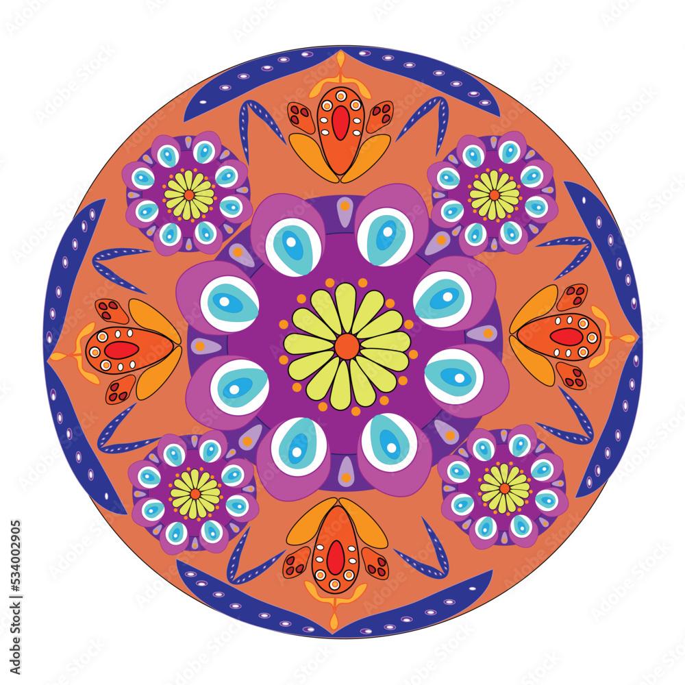 Vector ornament pattern creative design illustration element. Elegant decorative design mandala template.