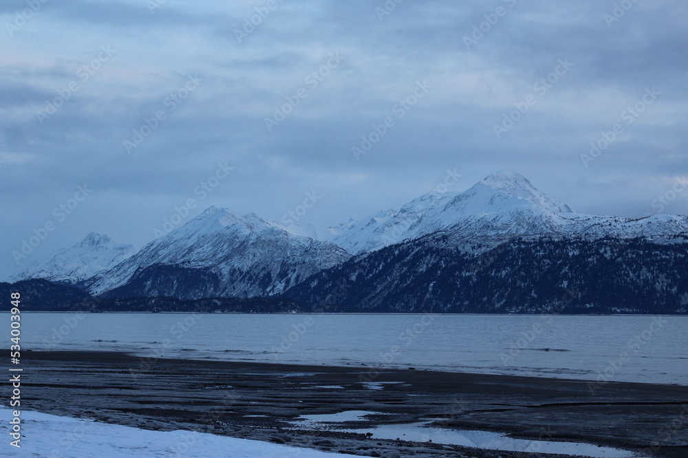 snow covered mountain