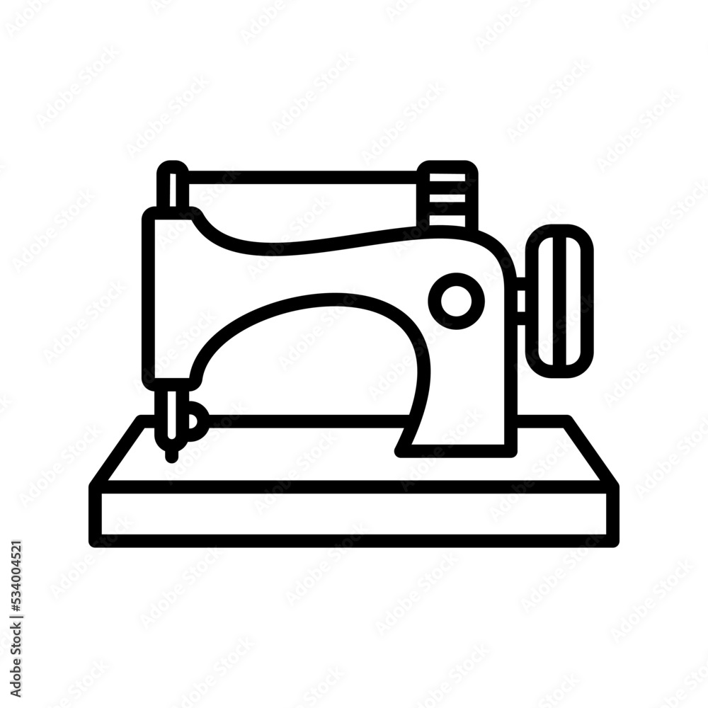 Sewing machine icon. tailor  sign. vector illustration