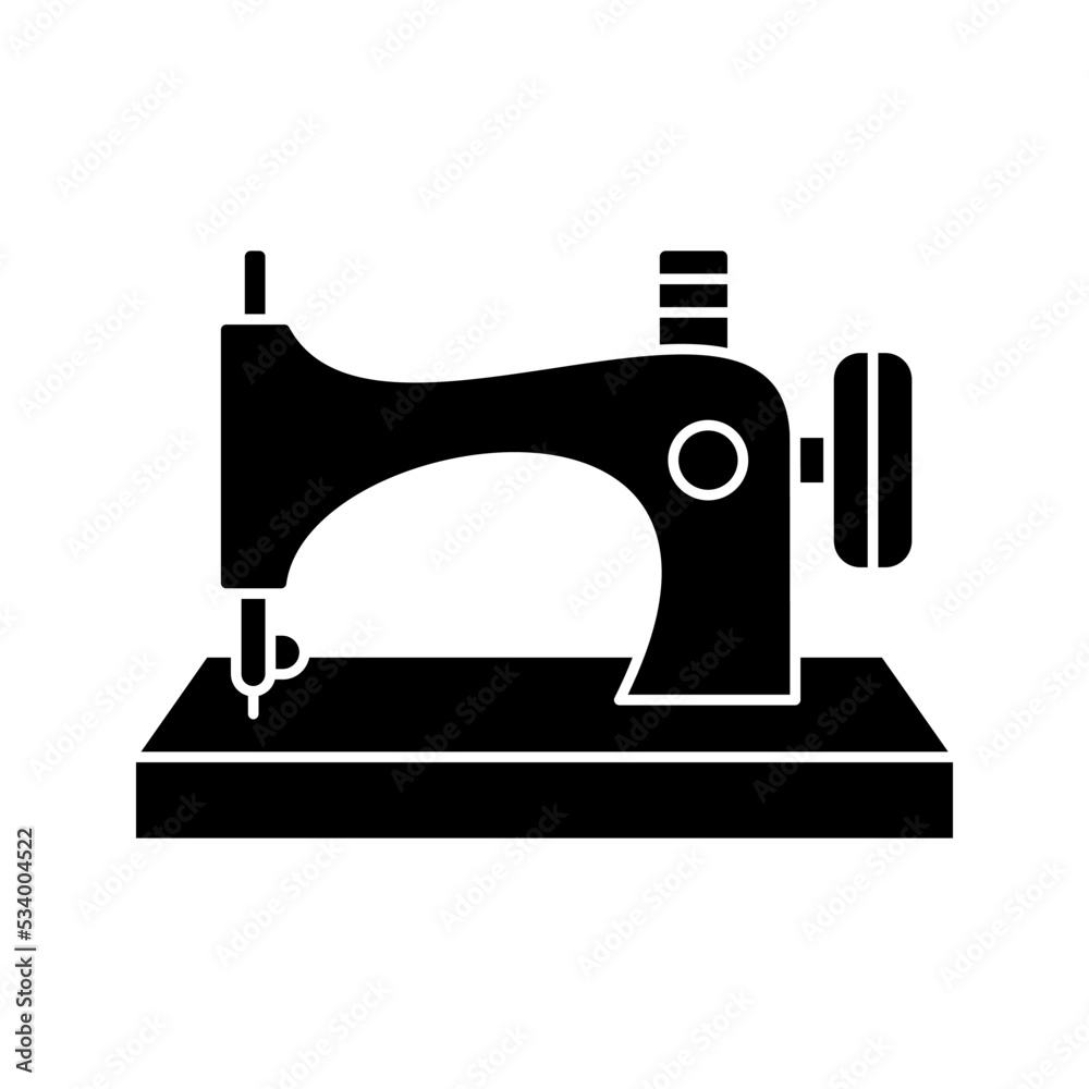 Sewing machine icon. tailor  sign. vector illustration
