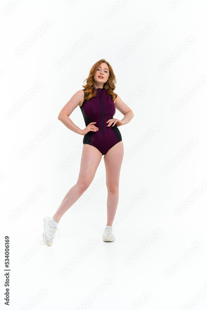 model size posing bodysuit on white background model size posing bodysuit on white background