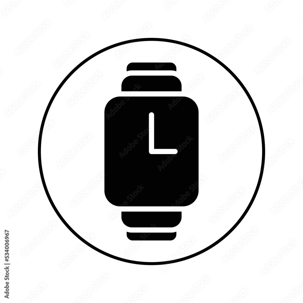 Watch, Wristwatch, Clock, Time Dotted Line Icon Vector Illustration Logo Template. Watch, Wristwatch, Clock, Time Dotted Line Icon Vector Illustration Logo Template.