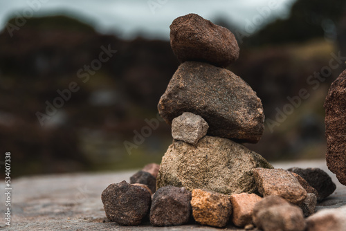 Canvas Print Pile of stones