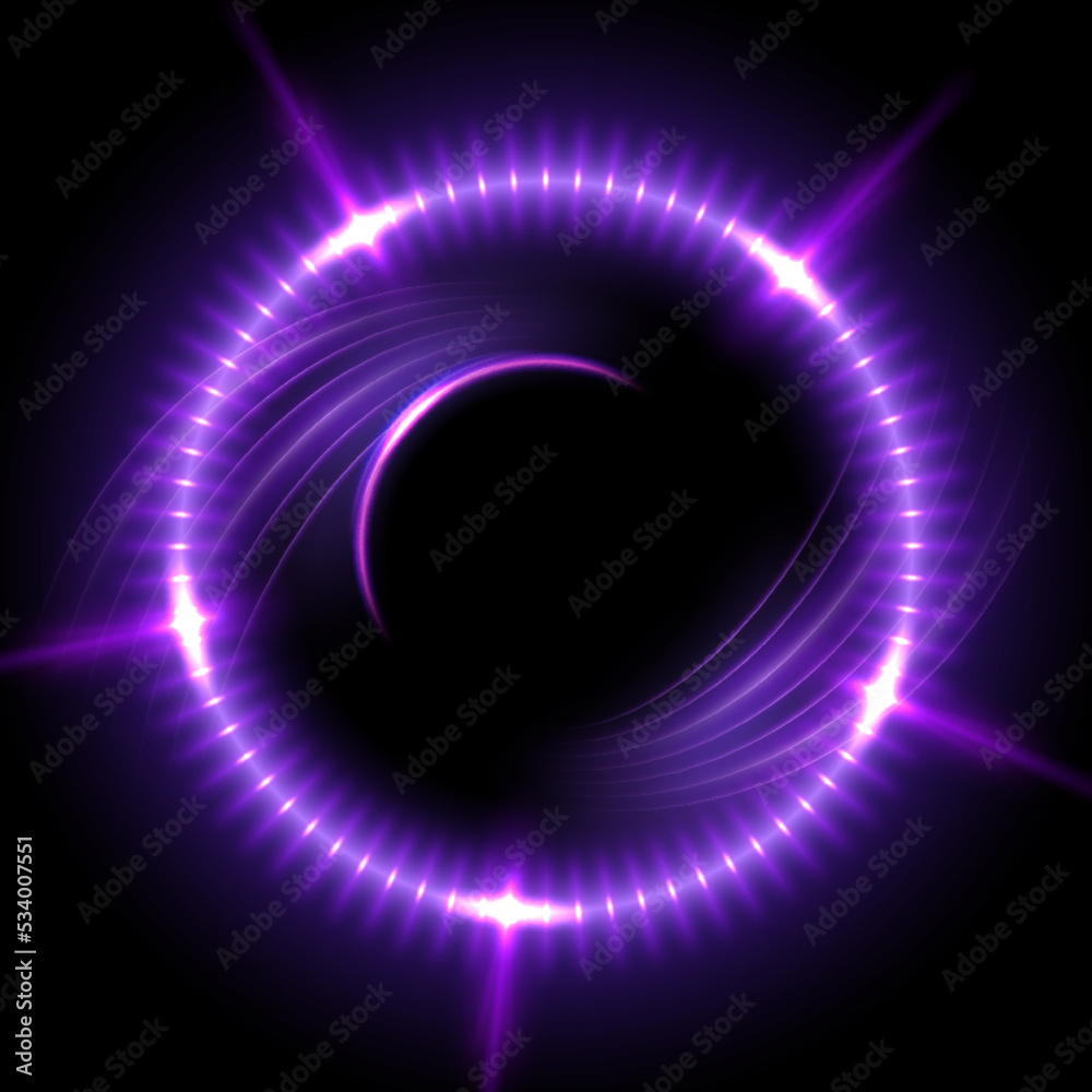 Abstract Violet Ring Line of Light Background. Vector Illustration Abstract Violet Ring Line of Light Background. Vector Illustration