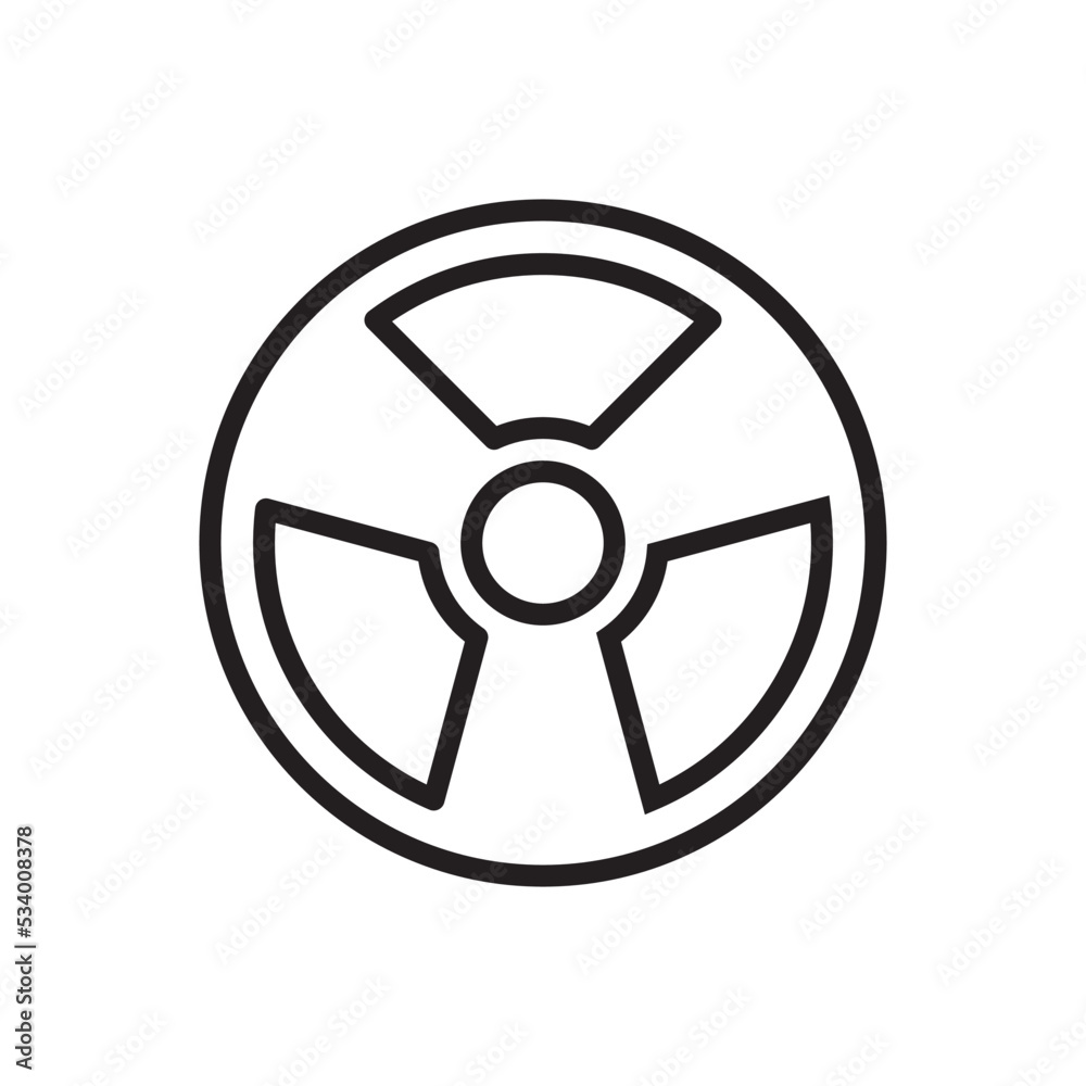 Radiation Icon Vector Illustration Design Radiation Icon Vector Illustration Design