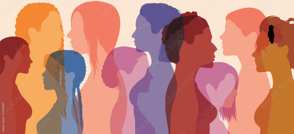 The women's social network community. Communication, female friendship, and multiethnic diversity, where people talk and share information and ideas.