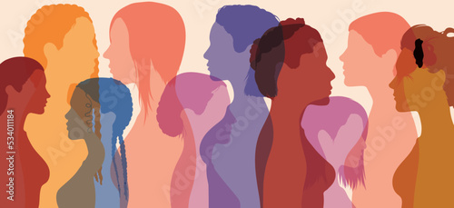 The women's social network community. Communication, female friendship, and multiethnic diversity, where people talk and share information and ideas.