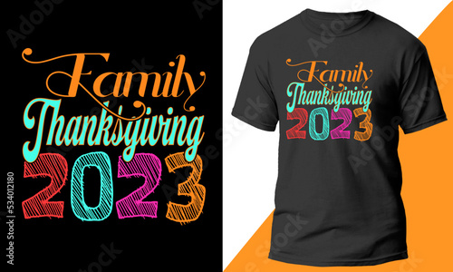 Thanksgiving T-shirt Design templet 