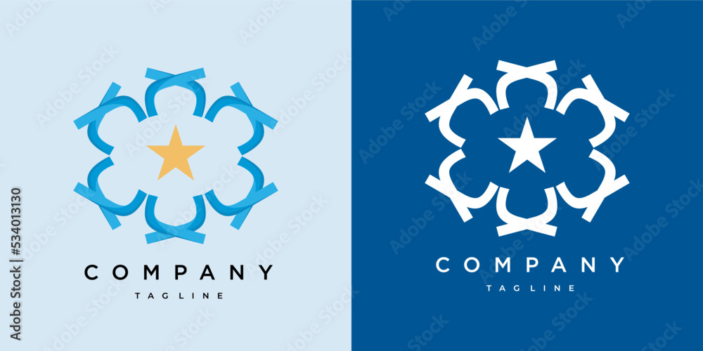 Logo for flower company, service company Logo for flower company, service company