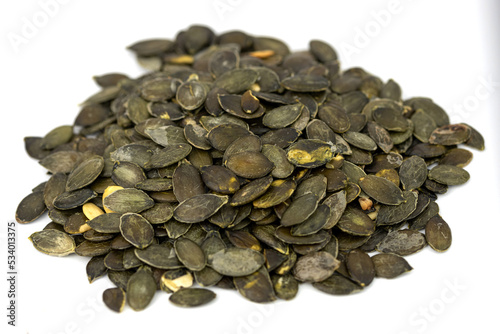 the fresh natural pumpkin seeds