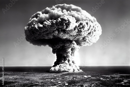 Slika na platnu Tsar Bomba mushroom cloud (nuke)