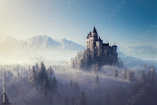 Castle ruins on a mountain © FrankBoston