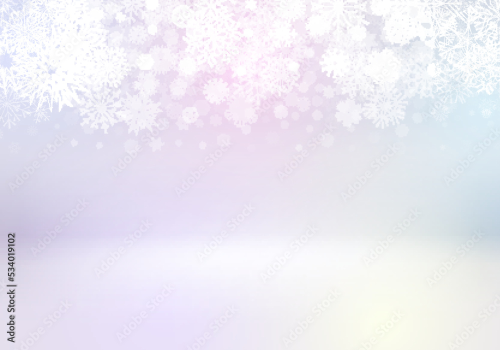 Christmas card with snowflakes falling on soft blurred background. Xmas or winter holidays greetings card with snowfall and glowing backdrop. Christmas card with snowflakes falling on soft blurred background. Xmas or winter holidays greetings card with snowfall and glowing backdrop.