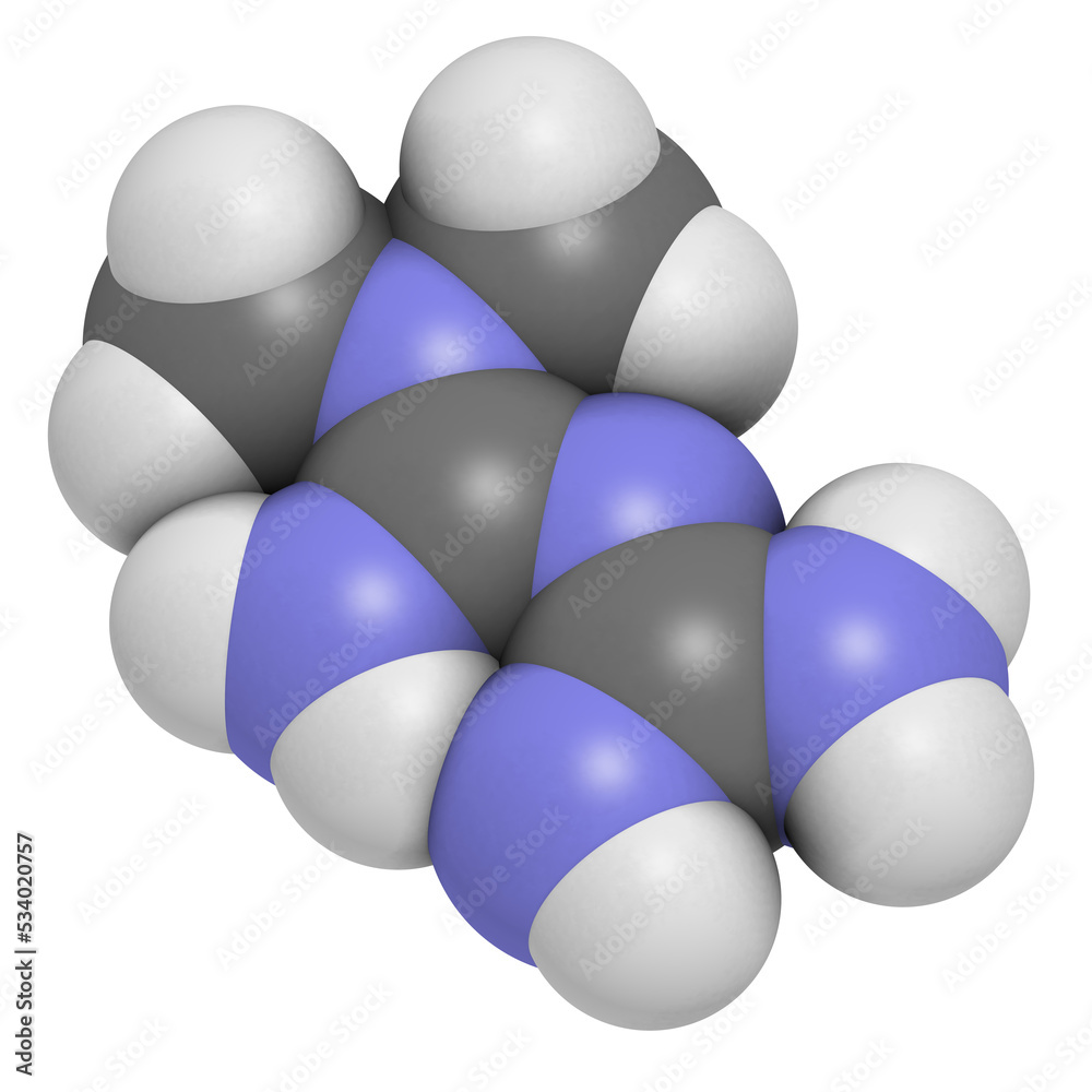 Metformin diabetes drug (biguanide class), chemical structure. Metformin diabetes drug (biguanide class), chemical structure.