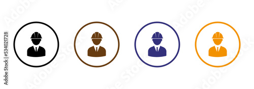 Helmet. Construction protective helmet. Engineer. Miner. Builder. Foreman. Vector image.